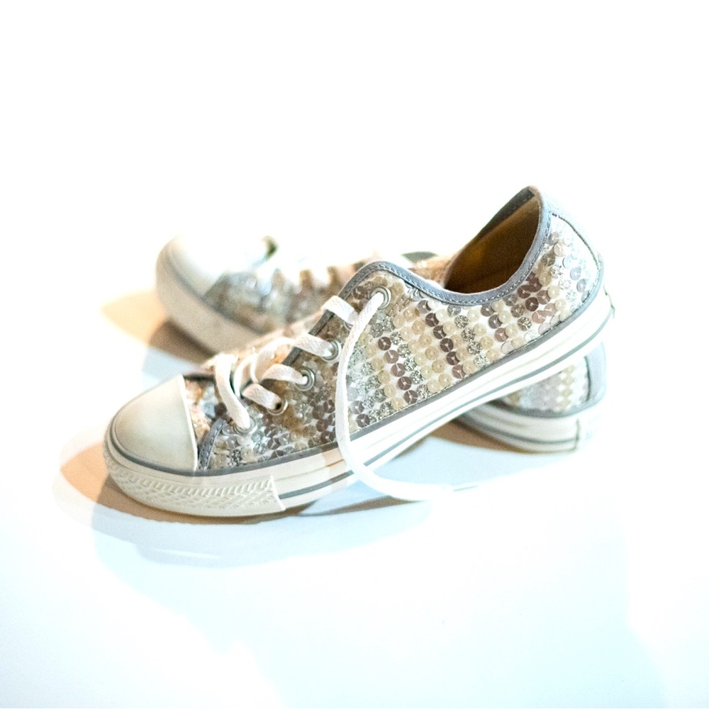 Silver sequin all stars